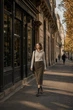 Спідниця жіноча пряма міді з розрізом із денім-шенілу Seventeen PreFall 26 коричнева S-M 2476.6884 - изображение 3