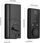 Биометрический умный замок Splency: отпечаток пальца, App, WiFi, код, RFID. Черный, для дома и офиса - изображение 9