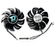Вентилятор кулер для видеокарты Dataland PowerColor RX 460 550 560 (orgnl) 75 мм Apistek GA81B2U комплект 2 шт (№291) - изображение 2