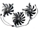 Вентилятор кулер для відеокарти XFX RX 6700 6750 XT SPEEDSTER CF1015U12D CF9015U12D (PLD10015S12H PLA09215S12H PLD10015B12H PLA09215B12H) комплект 3 шт (№463.05) - зображення 1