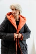 Жіноча двостороння зимова куртка з капюшоном Seventeen XXL-3XL Темно-помаранчевий (2000000183428) - изображение 2