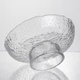 Фруктовница на ножке Ice Textured 20 см с ледяной текстурой стекла Yiwu HP-34-89 (A-051296) - изображение 2