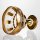 Ваза для фруктов Bohemia Gold стеклянная на ножке 26 см Yiwu HP-34-137 - изображение 5