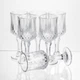 Набор рюмок на ножке Vintage Crystal для крепких напитков 6 штук 50 мл рюмки для водки рюмка посуда для ликеров настоек стекло ресторана коньячная для сервировки для кафе - изображение 3