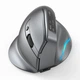 Вертикальная беспроводная мышь Zelotes F 26C с аккумулятором Bluetooth 2 4 ГГц 3200 DPI 8 кнопок со светодиодным экраном и подсветкой эргономичная игровая для компьютера Черная - изображение 1