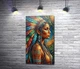 Картина Индианка из мозаики 56x100 см Модуль №1 (006333) - изображение 1
