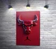 Картина Chicago Bulls лого 67x100 см Модуль №1 (006342) - изображение 1