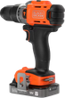 Дриль-шуруповерт Black+Decker POWERCONNECT з 2 акумуляторами 2 Аг (BCD383D2TA) - зображення 2