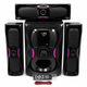 Домашняя акустическая система 3.1 с сабвуфером 60 Вт, Bluetooth, USB, SD, FM-радио, пульт ДУ и подсветка - изображение 2