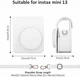 Чохол для Fujifilm Instax Mini 13 Case Clay White білий, чохол сумісний з камерами Mini 13/12/11/9 (без фотоапарата) модель 2026 - зображення 3