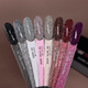 Набор гель-лаков светоотражающих Biblioteka Flash Gel Polish Set Spark Inside №01-08 10мл - изображение 3