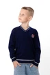 Дитячий джемпер для хлопчика зі смужками NoBrand 104 Темно-синій (p-20883-251544) - зображення 3