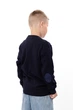 Дитяча однотонна кофта для хлопчика NoBrand 134 Темно-синій (p-20885-251571) - зображення 5