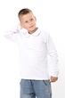 Дитячий однотонний джемпер для хлопчика NoBrand 134 Білий (p-20889-251619) - изображение 2