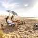 Розкладне пляжне крісло Sport-Brella Beach Chair з регульованою парасолькою UPF 50+ , сірий ( 10253 ) - зображення 6