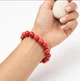 Браслет из коралла (имитация) на резинке, бусины 12.5 мм, длина 18 см - изображение 2
