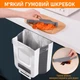 Ведро для мусора и отходов на кухню подвесное складное 10л, контейнер подвесной на дверь,пластиковое,цвет белый - изображение 2