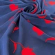 Ткань шифон креп IDEIA 150 см 70 гр/м2 легкая, воздушная, для платьев, юбок, блуз цветок синий 5264194 - изображение 2