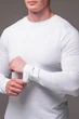 Лонгслів чоловічий базовий R.A. Long White білий 2249-M - зображення 6
