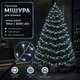 Світлодіодна гірлянда Мішура з флеш-ефектом 100 м 3000 LED Холодне біле світло Сріблястий дріт - зображення 1
