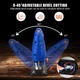 Електричний лобзик SORAKO 600 Вт, 800-3000 об/хв, 6 швидкостей, кут скосу 0°-45°, з 2 пилками та направляючою лінійкою - зображення 3