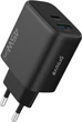 Сетевое зарядное устройство Proove Silicone Power 2 45W (Type-C+USB) Black (687330001) - изображение 1