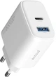 Сетевое зарядное устройство Proove Silicone Power 2 45W (Type-C+USB) White (687330003) - изображение 2
