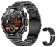 Смарт-годинник Hardy AK82 AMOLED, дзвінки, пульсометр, водозахист, 800mAh батарея, 2 ремінці - изображение 1
