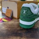 Кросівки Louis Vuitton Trainer Green Monogram Denim White 43 - изображение 4
