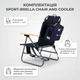 Пляжне крісло-шезлонг Sport-Brella Chair and Cooler зі знімною термосумкоюі функцією рюкзака ( 11403 ) - изображение 9
