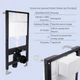 Готовое решение Qtap для ванной комнаты: подвесной унитаз Robin ML Ultra Quiet 520x365x365 + комплект инсталляции Standard - изображение 4