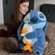 Мягкая игрушка Стич с утёнком 60 см Синяя Антистресс - изображение 4