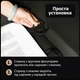 Накидка-подовжувач автомобільного сидіння під коліна, накладка на автокрісло для підтримки ніг і стегон, накидка на сидіння авто з перфорованої екошкіри, вентиляція 9480 отворів, універсальна для всіх моделей автомобілів, бежева - зображення 11