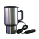 Термокружка автомобильная ELECTRIC MUG с подогревом от прикуривателя 12 В из нержавеющей стали 450 мл с поддержанием температуры для кофе и чая серебристая - изображение 4