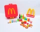 Набор мини продуктов McDonald's коробочка фаст фуд макдональдс гамбургер + эмблема для кукол MacDonald Mac big Mac cola - изображение 1