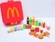 Набор мини продуктов McDonald's коробочка фаст фуд макдональдс гамбургер + эмблема для кукол MacDonald Mac big Mac cola - изображение 3