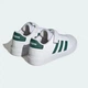 Кеды Adidas Kids Grand Court 2.0 El K Cloud White/Collegiate Green/Cloud White р. 7/40/26см - изображение 5