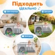 Детский игровой манеж ограждение для игр и игрушек детей 125х125х64 см Серый - изображение 5