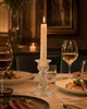 Подсвечник стеклянный для столовой свечи Kaktus Royal Candle прозрачный 10см - изображение 5