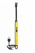 Плазменная зажигалка аккумуляторная для камина и газовой плиты с USB Type-c зарядкой Желтая - изображение 1