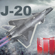 Модель винищувача Chiyumoxing J-20, іграшка зі сплаву літака, колекційна військова модель, екшн-фігурка, подарунок для хлопчиків - зображення 3