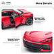 Bimeigao 1:24 Ferrari Purosangue Модель автомобіля Реалістична модель легкосплавного автомобіля Подарункова модель іграшкового автомобіля для хлопчиків - зображення 7