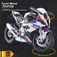 Модель мотоцикла Chiyumoxing S1000RR Battle Axe 1:9 из сплава игрушечная для мальчиков - изображение 8