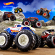 HOT WHEELS (випадковий 1 шт.), подарунок на день народження, машина Big Foot, гоночна іграшка для хлопчиків - серія Wild Big Foot Car FYJ44 - зображення 2