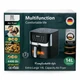 Аэрогриль Prime Kitchen AF1012DT 14L 2 тени черный - изображение 3