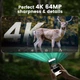 Мисливська камера 4K 64MP WiFi/Bluetooth, нічне бачення, акумулятор - зображення 3