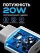 Комплект швидкої зарядки 20W для iPhone USB-C + Lightning — Блок швидкої зарядки 20W - мережевий зарядний пристрій Type-C та кабель Type-C to Lighning 1 м Білий - зображення 2