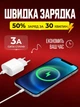 Мережевий зарядний пристрій USB Type-C 20W 3A з швидкою зарядкою для iPhone та смартфонів Samsung Meizu Xiaomi Huawei OPPO Vivo Google, Блок живлення (USB-C) EU Білий - зображення 2