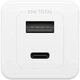 Зарядний пристрій PanzerGlass empower Turbo 35W USB-C + USB-A GaN White-Silver (EM94326) - зображення 2