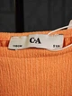 Платье для девочки C&A из жатой ткани, р. 110, персиковая - изображение 3
